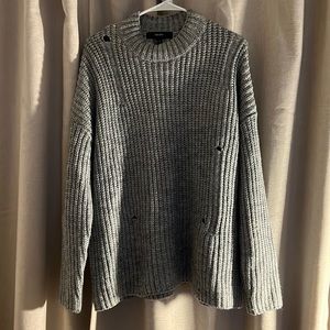 Ripped Knit Sweater